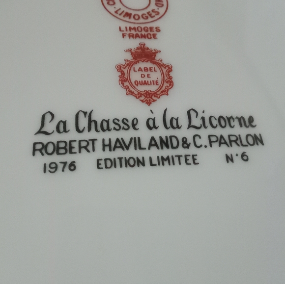 Limoges France 1976 Limited Edition No. 6 Collector Plate - Picture 9 of 10